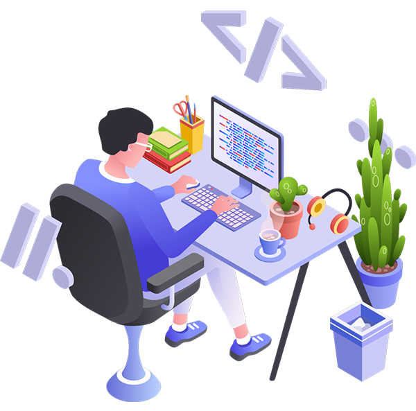 Homepage Image - Person at Desk Coding